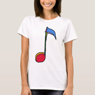 graphic colourful music note T-Shirt