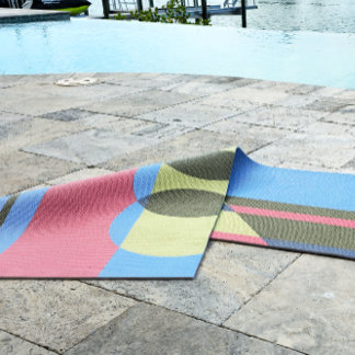 Graphic Colours and Shapes Yoga Mat