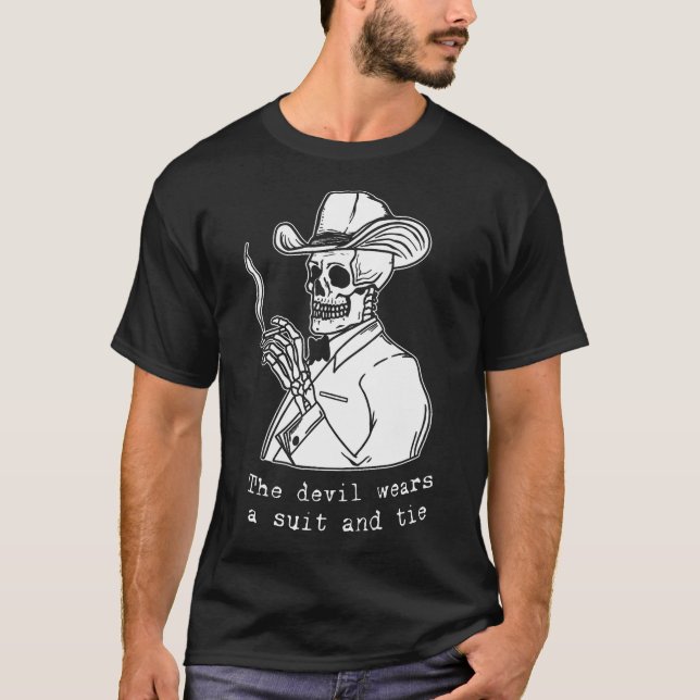 Graphic Colters Ars Wall Drifting Cowpoke Quote T-Shirt (Front)