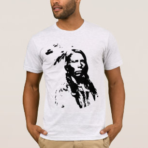 GRAPHIC CRAZY HORSE NATIVE AMERICAN LEADER DESIGN T-Shirt