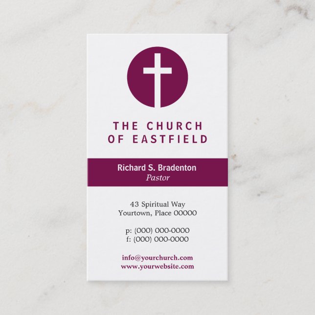 Graphic Cross Business Card (Front)