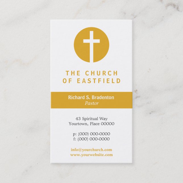 Graphic Cross Business Card (Front)