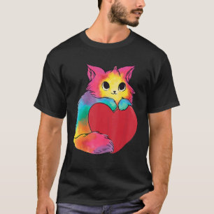 Graphic Cute Cats For Kitten Colourful Art T-Shirt