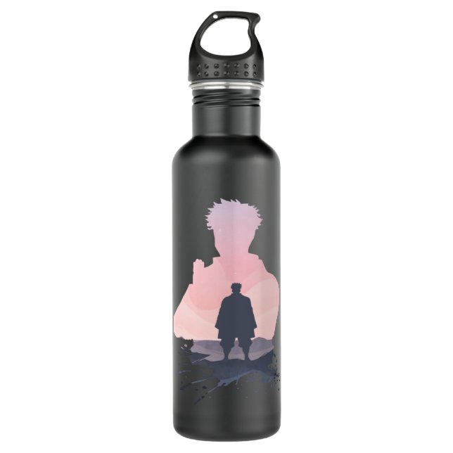 Graphic Demon Anime Slayers Design Arts Gyomei Sil 710 Ml Water Bottle (Front)