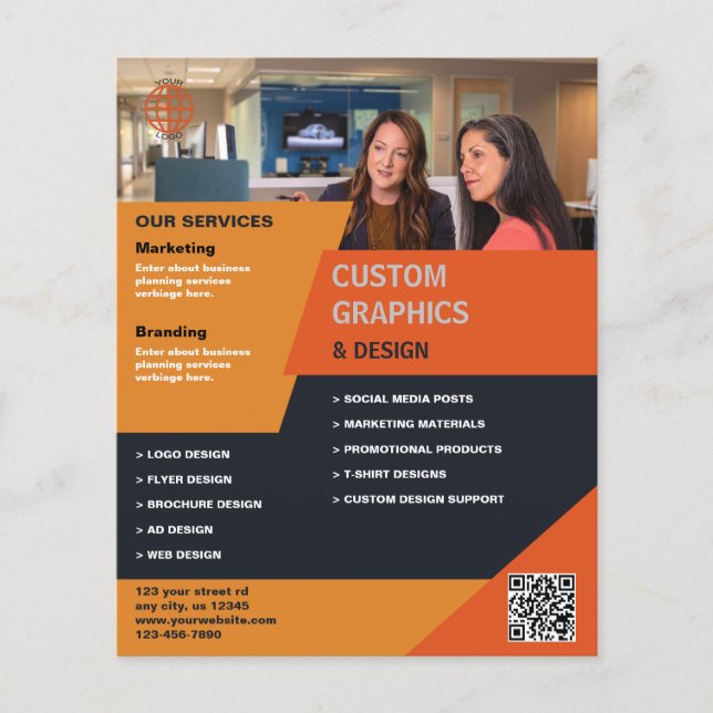 Graphic Design Business Flyer (Front)