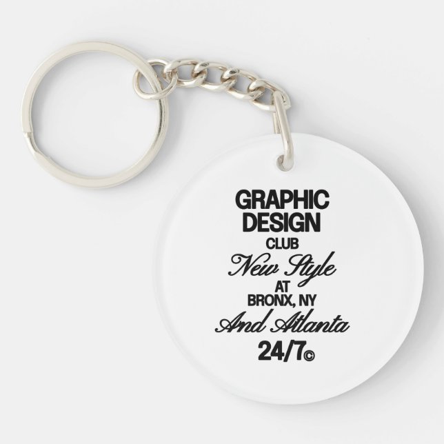 Graphic Design Club Key Ring (Front)