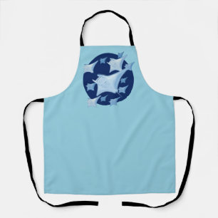 Graphic Design Manta Ray Lover Apron