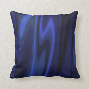 Graphic design of Cobalt Blue Satin Fabric Cushion