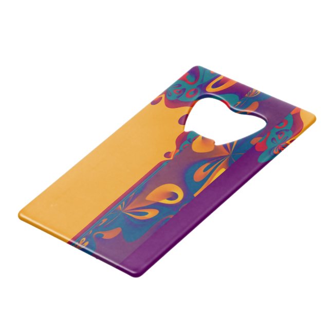 Graphic Design Pattern - violet orange + your text (Front Angled)
