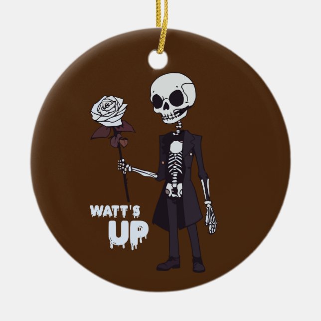  Graphic design typography Ceramic Tree Decoration (Front)