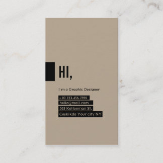 Graphic Designer Business Card