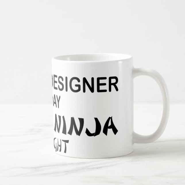 Graphic Designer Deadly Ninja Coffee Mug (Right)