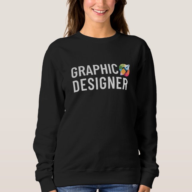 Graphic Designer Minimalist Logo Sweatshirt (Front)