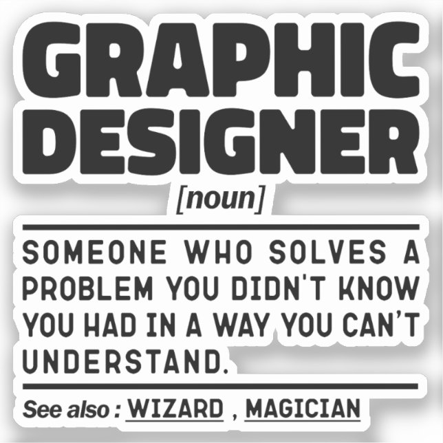 Graphic Designer Noun Professional Creator Design  (Front)
