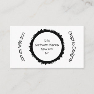 Graphic designer or artist business card