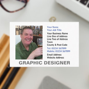 Graphic Designer Photo Business Card