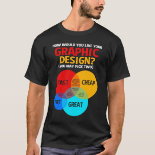 Graphic Designer Venn Diagram T-Shirt