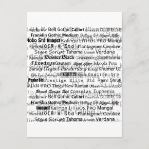 Graphic designers dream postcard