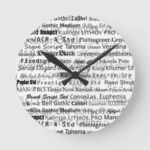 Graphic designers dream round clock