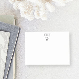 Graphic Diamond Personalized Post-It Notes