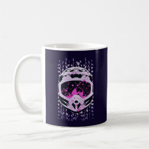 Graphic Dirt Bike Helmet Coffee Mug