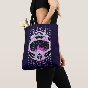Graphic Dirt Bike Helmet Tote Bag