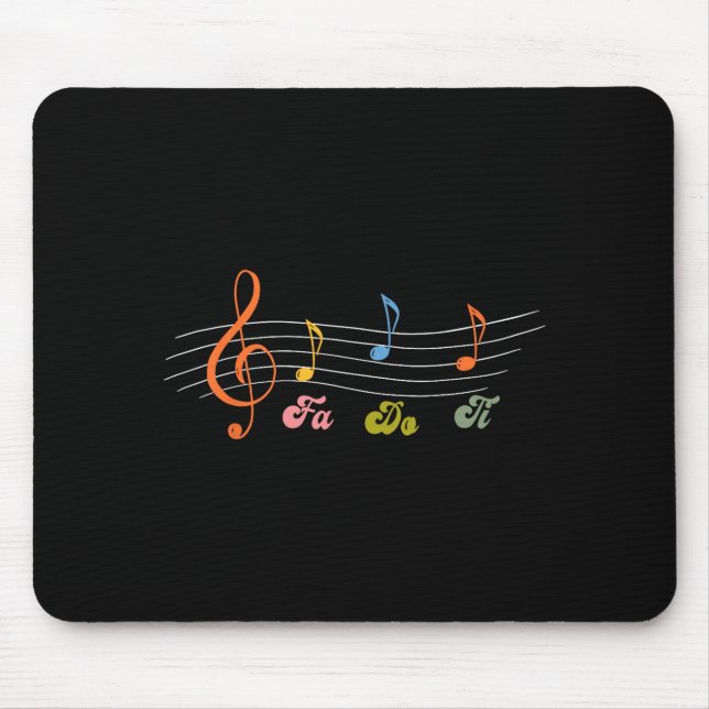 Graphic Do Subtle Musical Fa Ti Mouse Mat (Front)