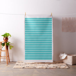 Graphic dogtooth stripe pattern aqua blue fabric
