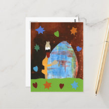 Graphic duck with design egg wish you a happy East