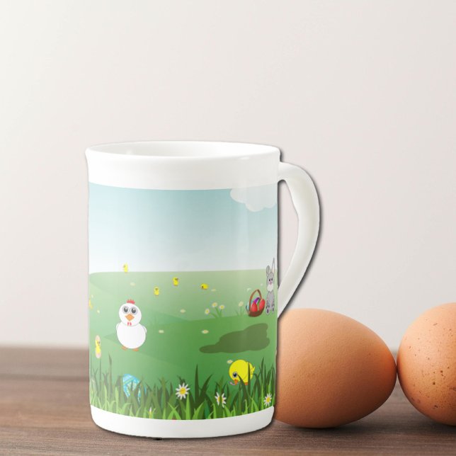 graphic Easter landscape Bone China Mug (Creator Uploaded)