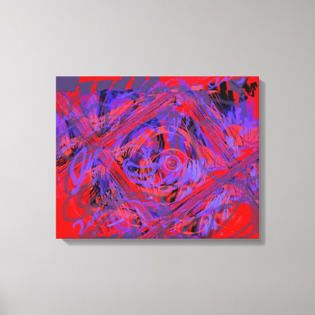 Graphic Explosion Wrapped Canvas (Front)