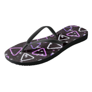 Graphic flip flops