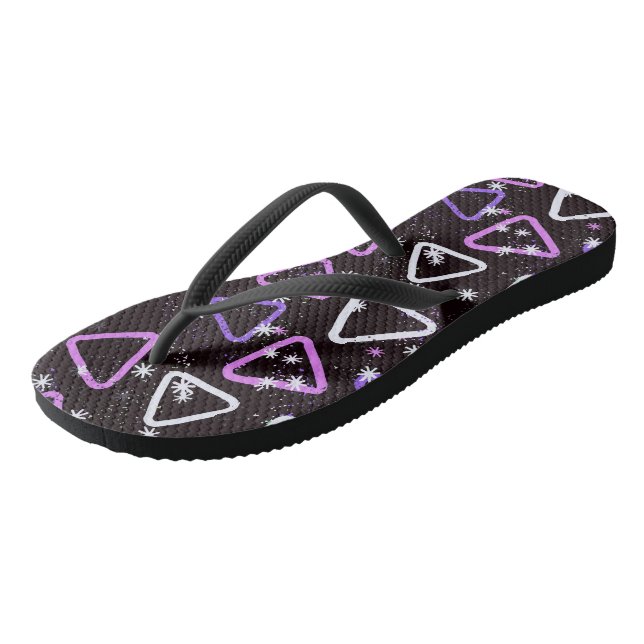 Graphic  flip flops (Angled)