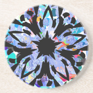 Graphic Flower Coaster