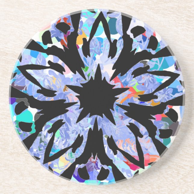 Graphic Flower Coaster (Front)