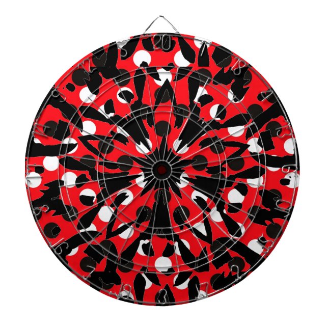 Graphic Flower Dartboard (Front)