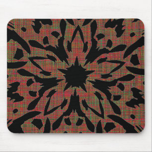 Graphic Flower Mouse Mat