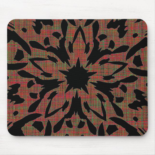 Graphic Flower Mouse Mat (Front)