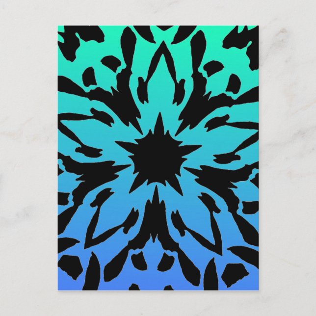 Graphic Flower Postcard (Front)