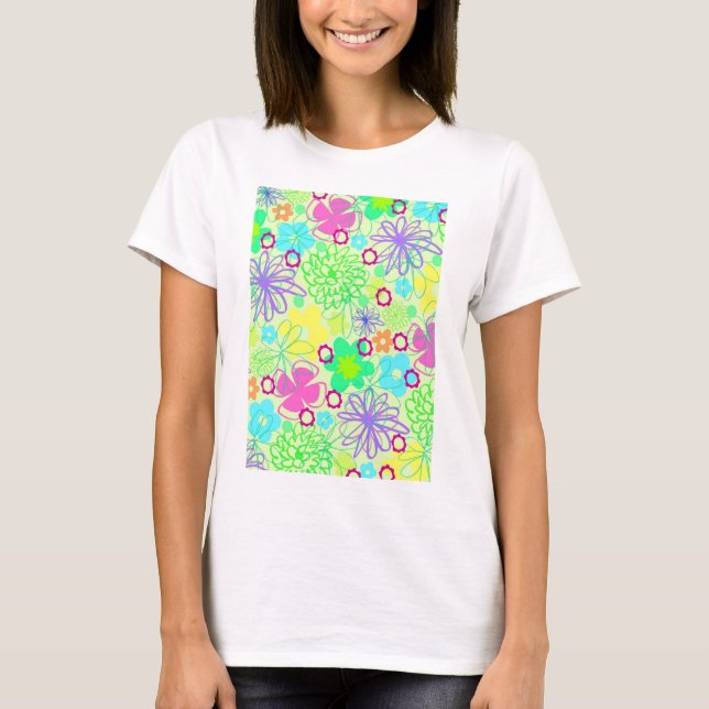 Graphic Flowers T-Shirt (Front)