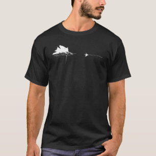 Graphic Fly Fishing Hook Line  Fish Sailfish T-Shirt