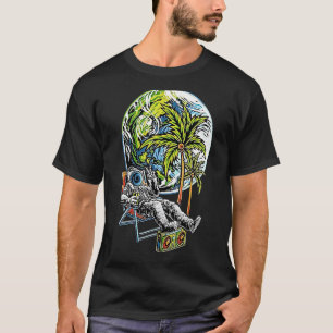 Graphic for Men Women Cool Chilling Astronaut T-Shirt