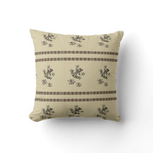Graphic Frog Throw Pillow