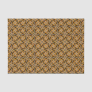 Graphic Geometric 3D Spiral Twist Orange Tissue Paper