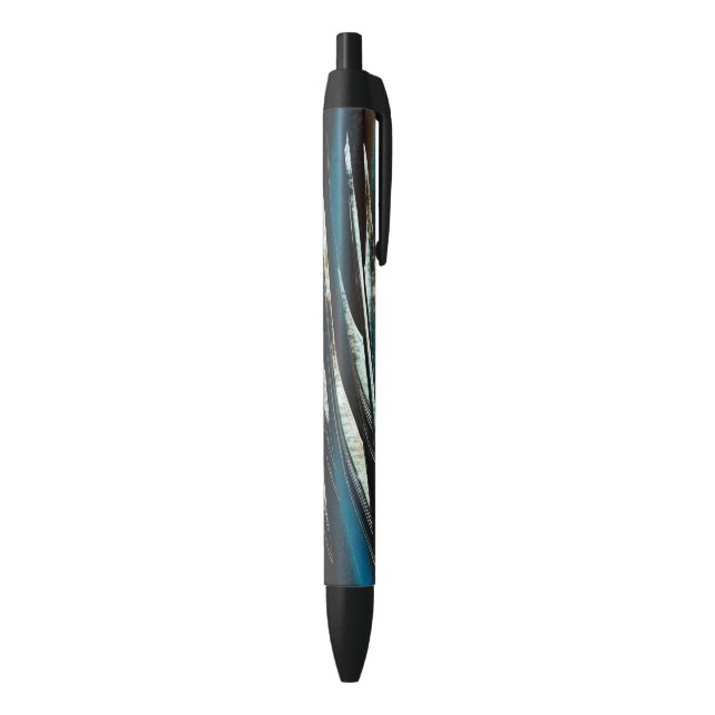 Graphic Grunge Wave Black Ink Pen (Bottom (Vertical))