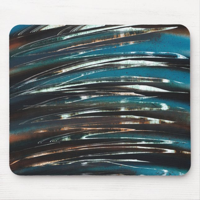 Graphic Grunge Wave Mouse Mat (Front)