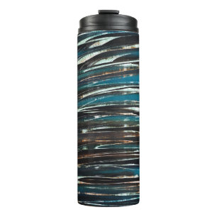 Graphic Grunge Wave Thermal Tumbler