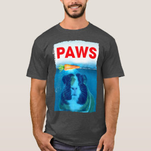 Graphic Guinea Pig Design PAWS Vintage Carrots Art T-Shirt