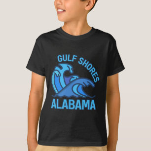 Graphic Gulf Shores Alabama Pocket Wave Souvenir T-Shirt