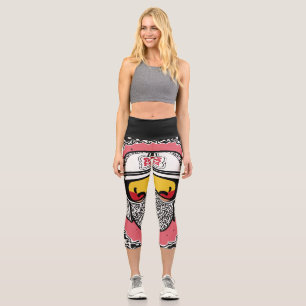 Graphic Harmony: Nigo-Inspired Keith Haring Bape F Capri Leggings